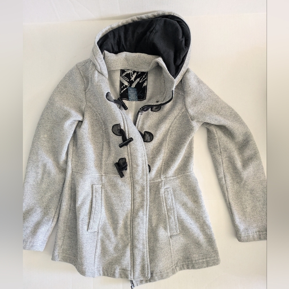 SEBBY hooded jacket. Size Medium,Gray.